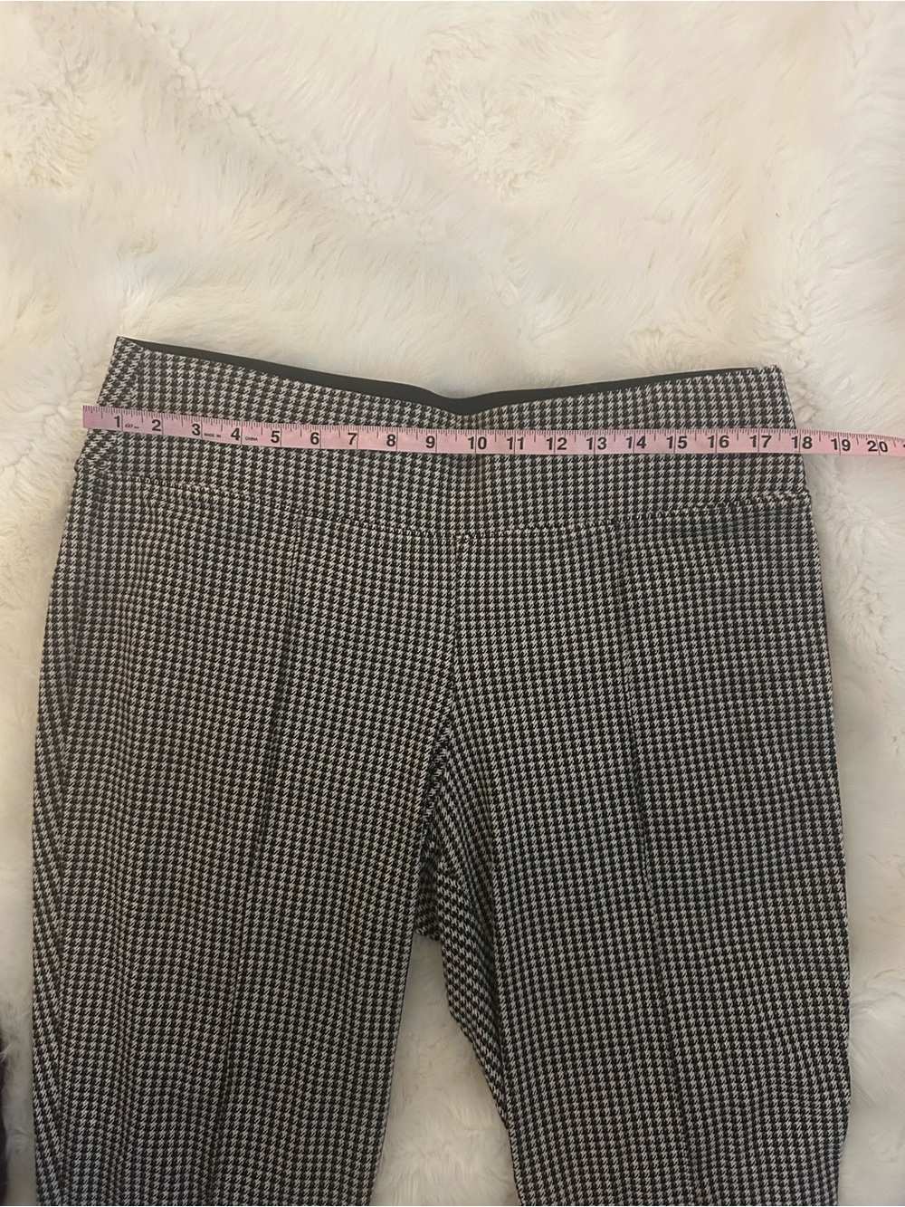 Nine West high waisted houndtooth with seam leggings, size XL - Picture 4 of 8